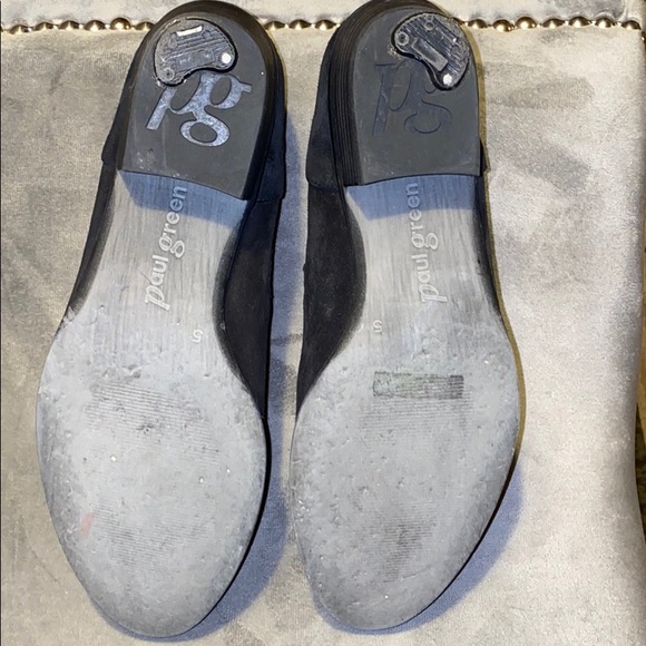 Paul Green black suede leather shooties - Picture 2 of 5